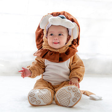 Infant Animal Jumpsuit - Safe Polyester Baby Halloween Costume