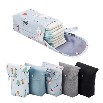 Reusable Waterproof Baby Diaper Bag Organizer for Wet/Dry