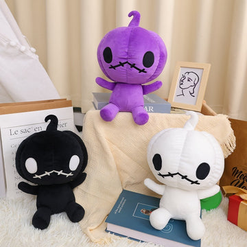 Halloween Pumpkin Plush Toy – Soft 30cm Holiday Decoration Doll
