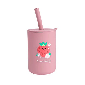 TYRY.HU 1PCS Baby Silicone Sippy Cup with Lid Portable Drinking Cup Children'S Anti-Leak Feeding Cup Food Grade Silicone 150ML