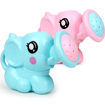 Elephant Shape Baby Bath Toy Water Spray with Mesh Storage