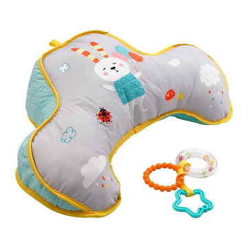 High Contrast Tummy Time Pillow – Double-Sided Baby Toy