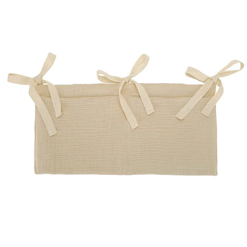 Baby Crib Storage Bag - Cotton Organizer for Diapers & Toys
