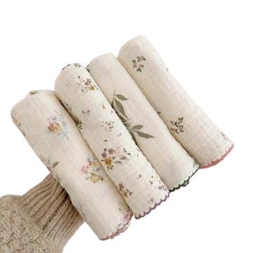 Cute Soft Cotton Baby Towel – Gauze, Absorbent & Comfy