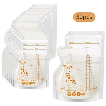 30/100 Pack Breastmilk Storage Bags 250ml Leakproof