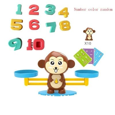 Monkey Balance Math Game for Preschoolers