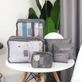 6 Pcs Travel Clothes Storage Bags Set Portable Luggage Organizer Suitcase Pouch Pouch Packing Cube for Shoes Packing Clothes