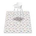 Elinfant 1 Pc Baby High Chair Splat Mat Portable Baby Dining Chair Mat Waterproof Spill Mat Anti-Slip Floor Protector Splash Mat