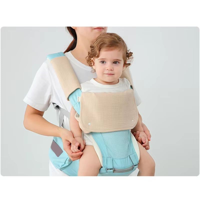 Baby Waist Stool Drool Bib Softcotton Teething Pad Newborn Infants Saliva Towel Multifunction Baby Carrier Baby Strap