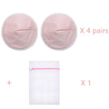 4 Pairs High Quality Reusable Nursing Pads Pregnant Women Skin Friendly Postpartum Washable Breast Pads Breastfeeding Accessory