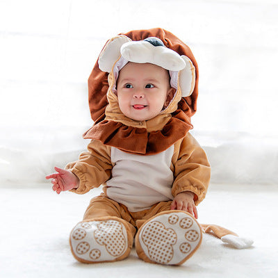 Infant Animal Jumpsuit - Safe Polyester Baby Halloween Costume