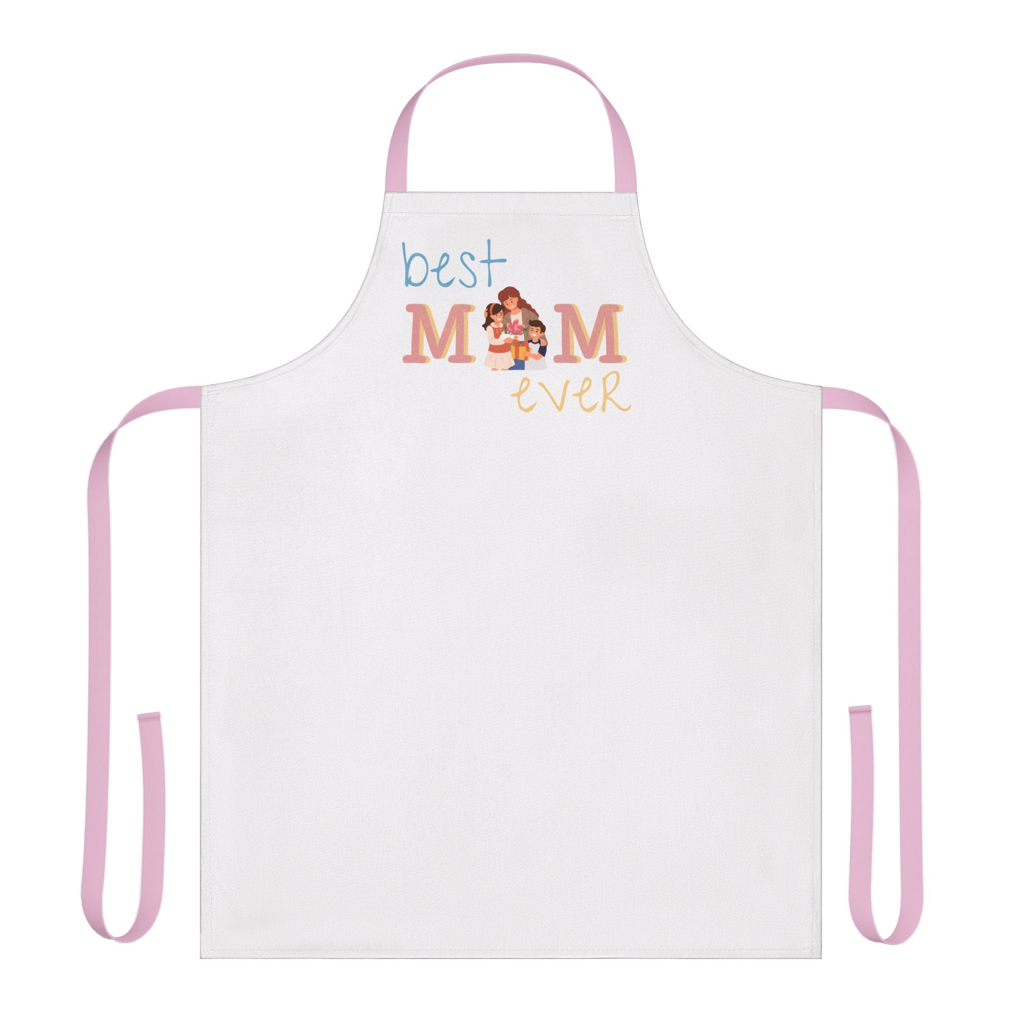 Best Mom Ever Apron with 5-Color Straps | Perfect Gift for Mother's Day