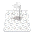 Elinfant 1 Pc Baby High Chair Splat Mat Portable Baby Dining Chair Mat Waterproof Spill Mat Anti-Slip Floor Protector Splash Mat