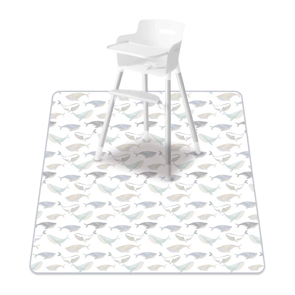 Elinfant 1 Pc Baby High Chair Splat Mat Portable Baby Dining Chair Mat Waterproof Spill Mat Anti-Slip Floor Protector Splash Mat