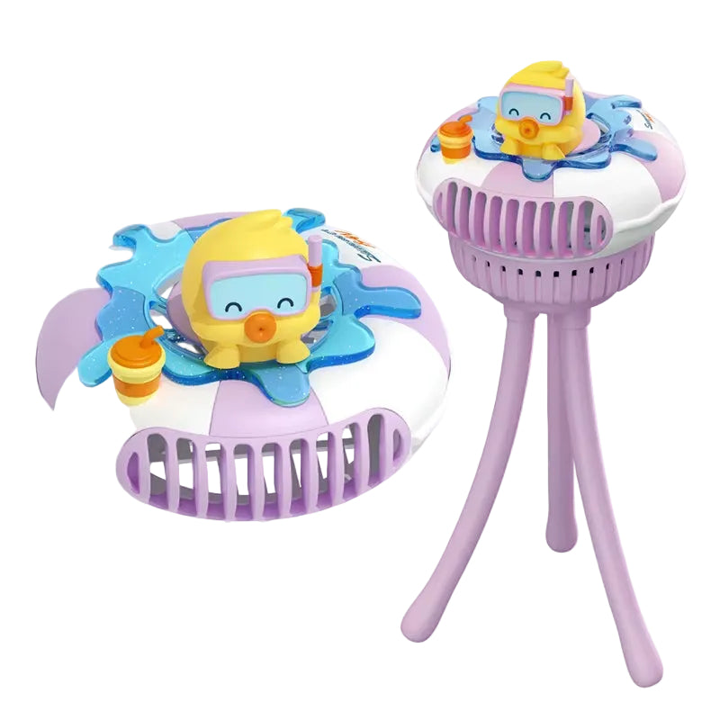 Baby Stroller Fan Mini Portable Outdoor Fan USB 3 Speed Flexible Octopus Fan Tripod Clip on Handheld Fan for Stroller Crib