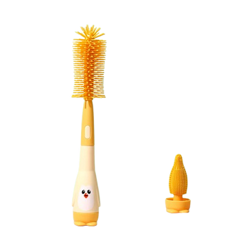 Silicone Baby Bottle Brush Set, Soft Head, Cleaning Tool