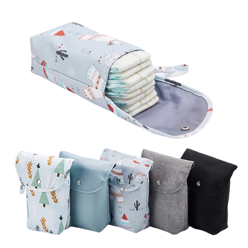 Reusable Waterproof Baby Diaper Bag Organizer for Wet/Dry