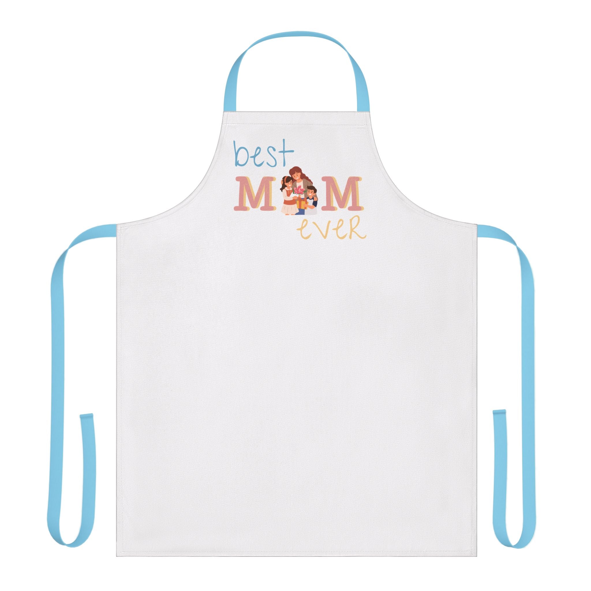 Best Mom Ever Apron with 5-Color Straps | Perfect Gift for Mother's Day