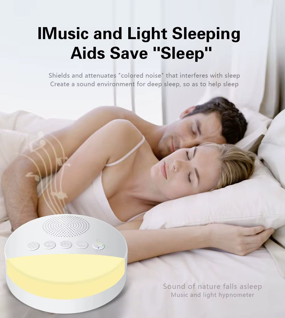 Portable Baby White Noise Machine USB Rechargeable with Timer