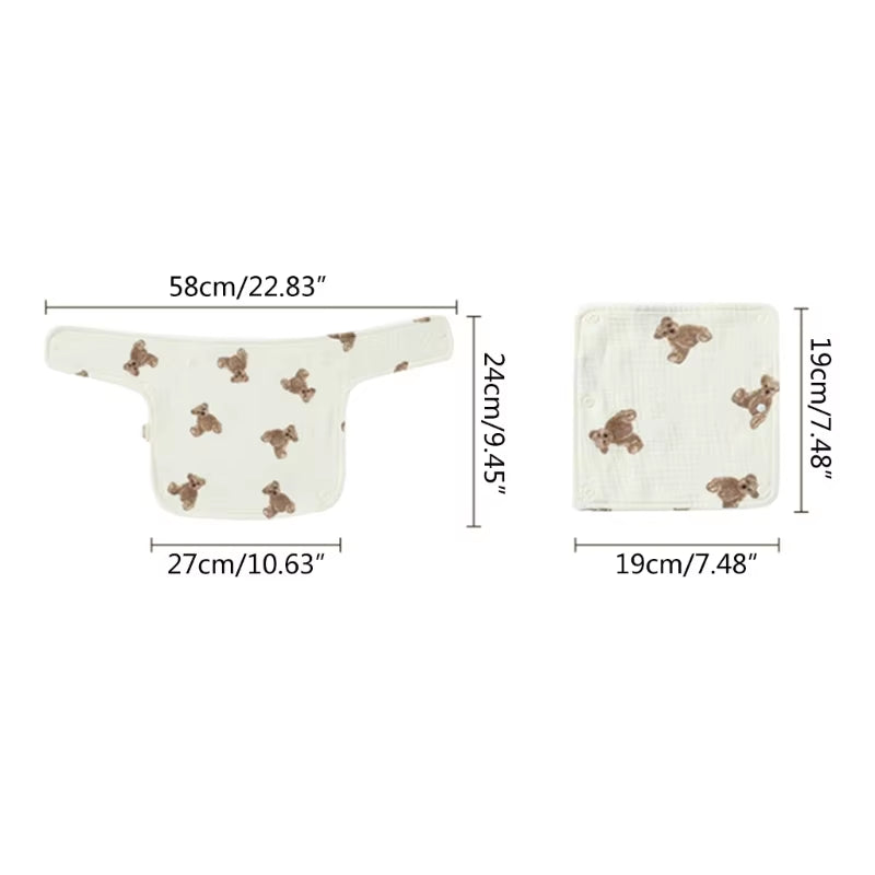 Baby Waist Stool Drool Bib Softcotton Teething Pad Newborn Infants Saliva Towel Multifunction Baby Carrier Baby Strap