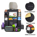 Car Backseat Organizer with Tablet Holder - Multi-Pocket Storage & Seat Protector for Kids/Pets