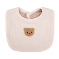 Cute Bear Muslin Cotton Baby Bibs Saliva Towel U-Absorbent Pockets Korean Children Kids Boys Girls Bandanas Feeding Burp Clothes