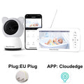 Wireless Baby Monitor 5'' LCD, 1080P, Zoom, Night Vision, Audio