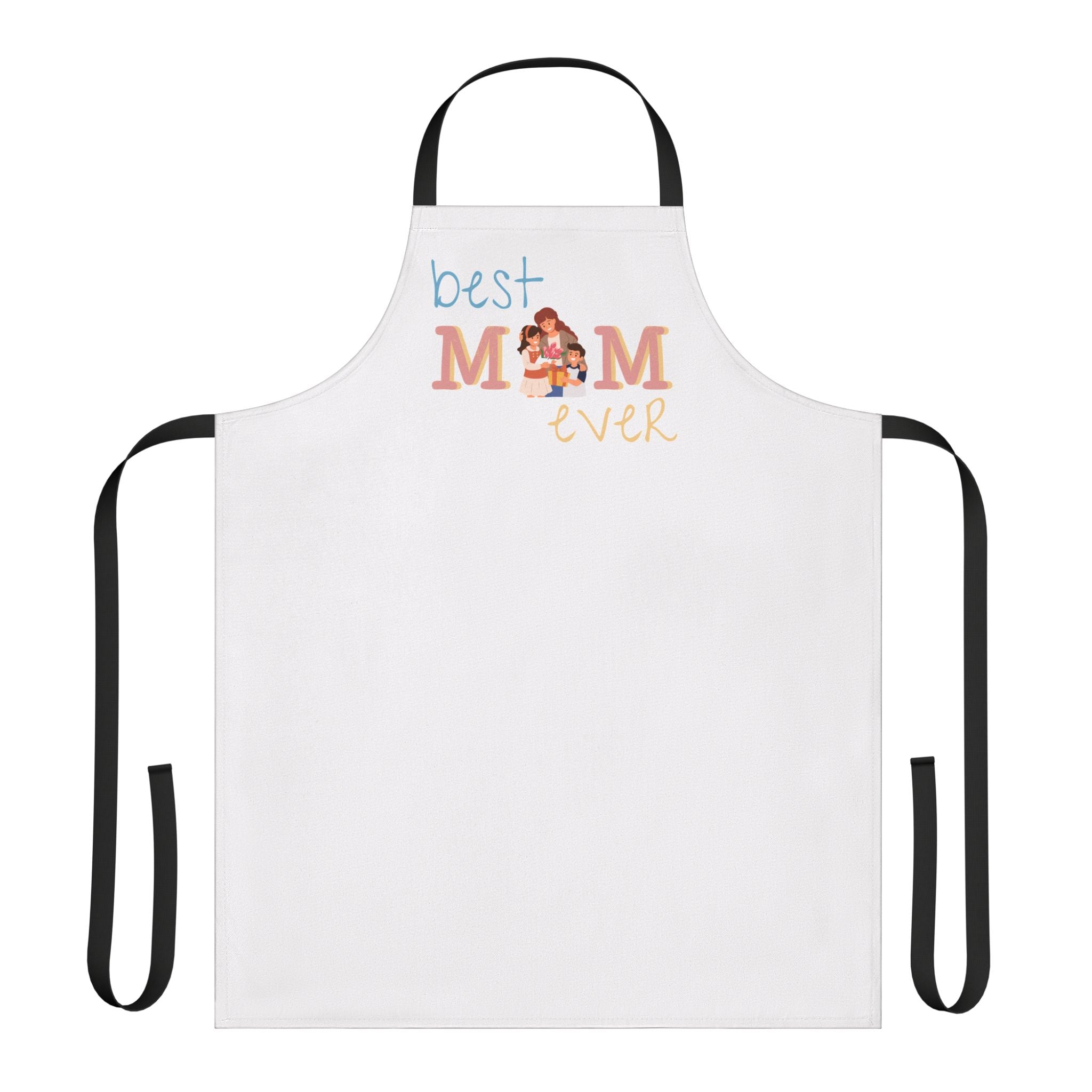 Best Mom Ever Apron with 5-Color Straps | Perfect Gift for Mother's Day