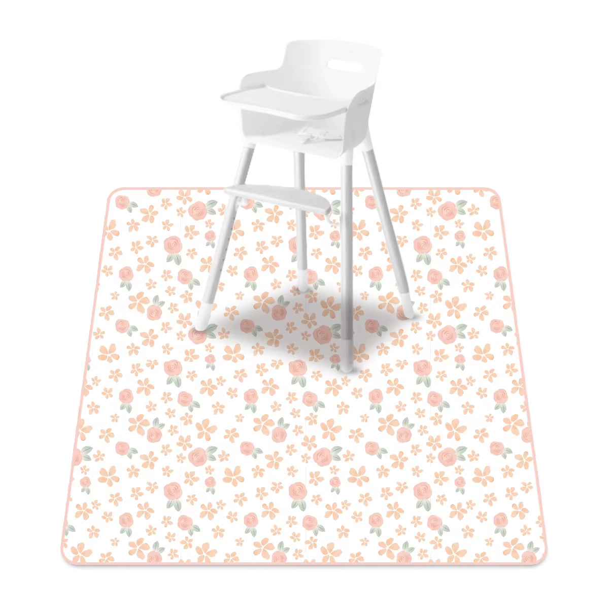 Elinfant 1 Pc Baby High Chair Splat Mat Portable Baby Dining Chair Mat Waterproof Spill Mat Anti-Slip Floor Protector Splash Mat