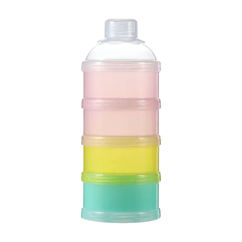 Baby Feeding Portable 4 Layer Milk Powder Storage Box Fruit Snacks Candy Food Container