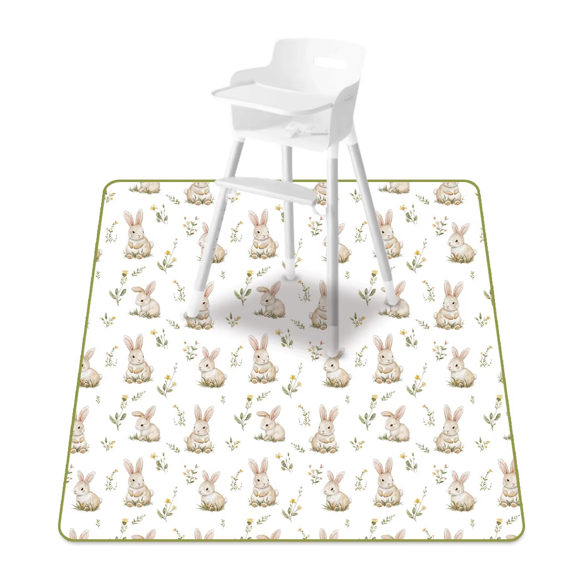 Elinfant 1 Pc Baby High Chair Splat Mat Portable Baby Dining Chair Mat Waterproof Spill Mat Anti-Slip Floor Protector Splash Mat