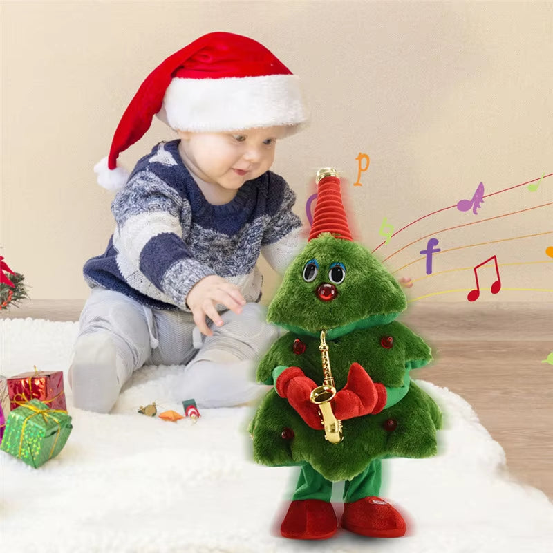 Dancing & Singing Christmas Tree Plush Toy - Fun Holiday Gift