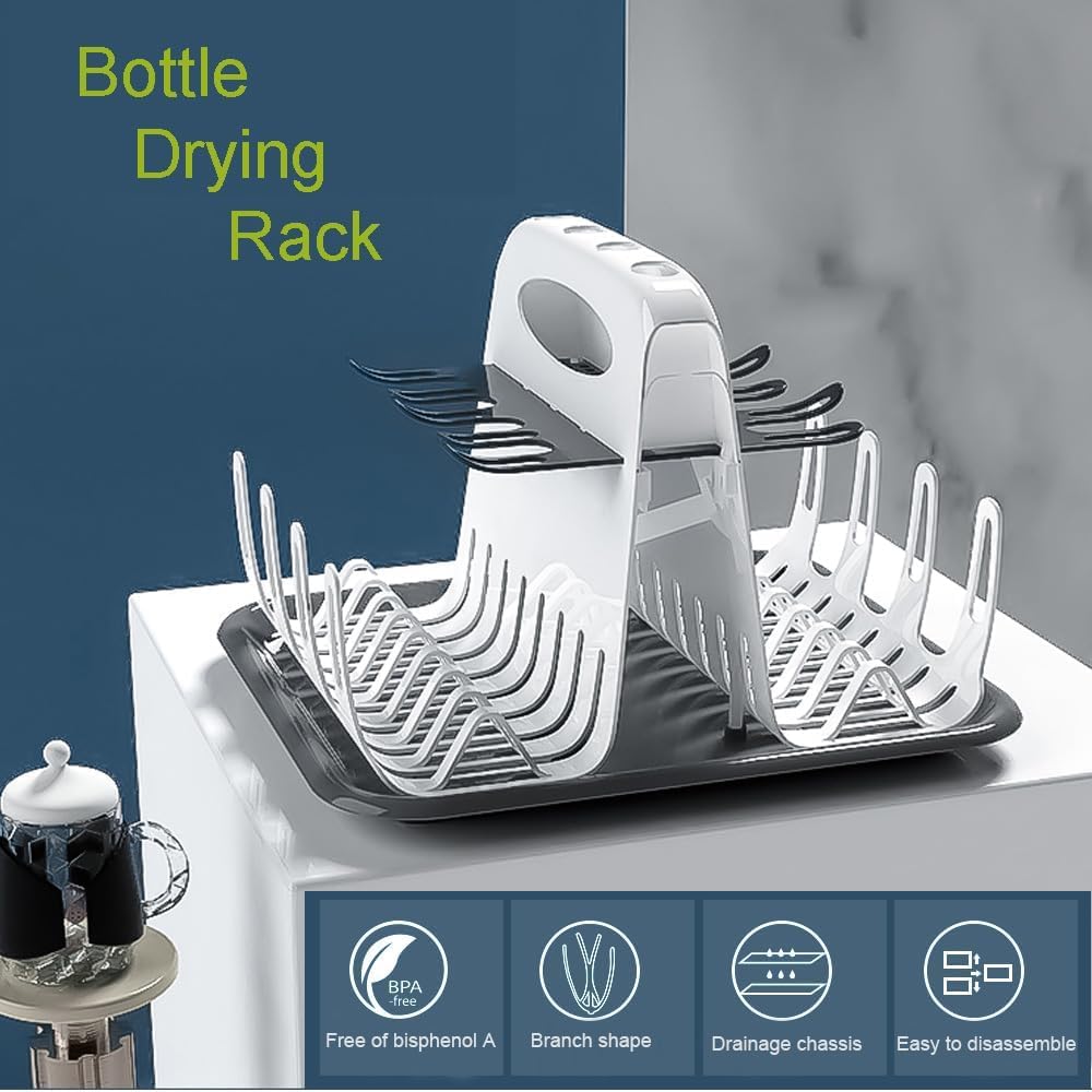 Baby Milk Bottles Drying Rack Portable Cleaning Dryer