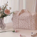 Travel Essentials Multifunctional Baby Diaper Bag Crossbody Large Capacity Mommy Bag Flower Baby Nappy Bag for Mother Kids