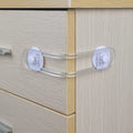 3/5Pcs Multi-Functional Baby Child Safety Lock Drawer Refrigerator Locktransparent Anti-Opening Soft Strap Safety Lock