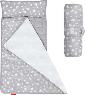 Toddler Nap Mat,Toddler Sleeping Bag with Pillow