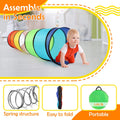 Kids Play Tunnel Tent for Toddlers, Colorful Pop up Crawl Tunnel Toy for Baby