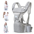 Baby Carrier Newborn to Toddler,  Premium Fabric 6-In-1 Baby Carrier, Grey