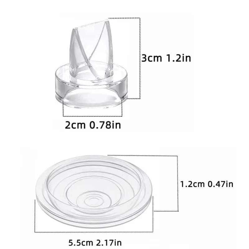 6Pcs/Set Silicone Duckbill Valve and Diaphragm Breast Pump Parts Protection Baby Feeding Nipple Electric Breast Pump Accessories