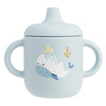1PCS Cartoon Silicone Baby Feeding Cup BPA Free Leak Proof Training Cup with Handle Travel Friendly Dishwasher Safe Baby Stuff
