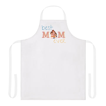 Best Mom Ever Apron with 5-Color Straps | Perfect Gift for Mother's Day