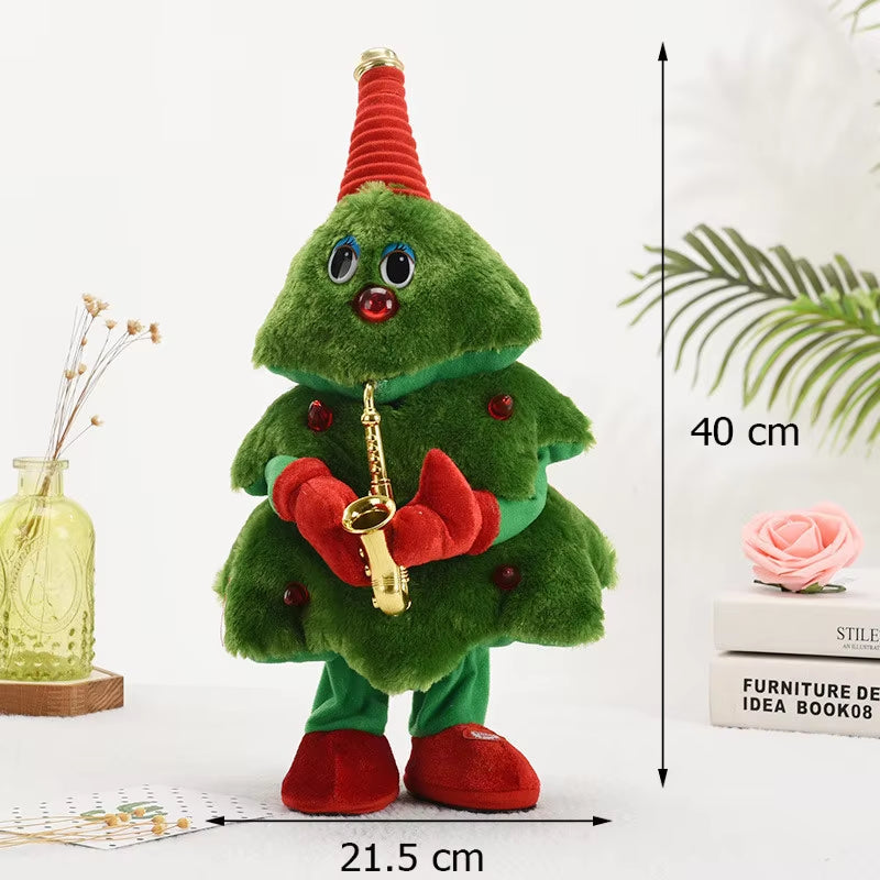 Dancing & Singing Christmas Tree Plush Toy - Fun Holiday Gift