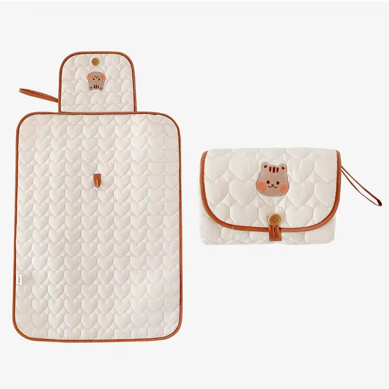 Foldable Baby Diaper Changing Pad Waterproof Newborn Nappy Changing Mat Travel Diaper Change Sheet Bedding Urine Pads Breathable