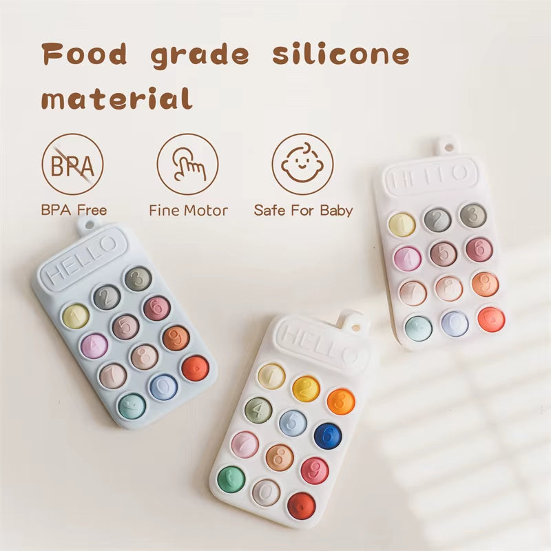 Baby Phone Teether BPA-Free Toy for Teething Relief