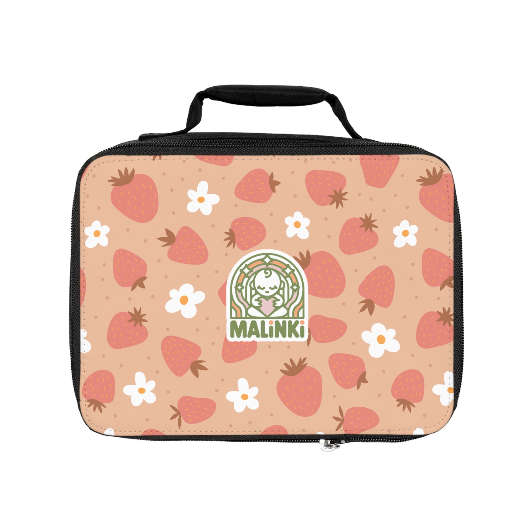 Lunch Bag - 'Strawberry' - Fun Strawberry Theme for School & Picnics