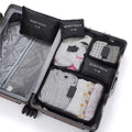 6 Pcs Travel Clothes Storage Bags Set Portable Luggage Organizer Suitcase Pouch Pouch Packing Cube for Shoes Packing Clothes