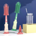 Silicone Baby Bottle Brush Set, Soft Head, Cleaning Tool