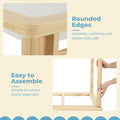 Wooden Sensory Table with 2 Chairs & Roll Paper