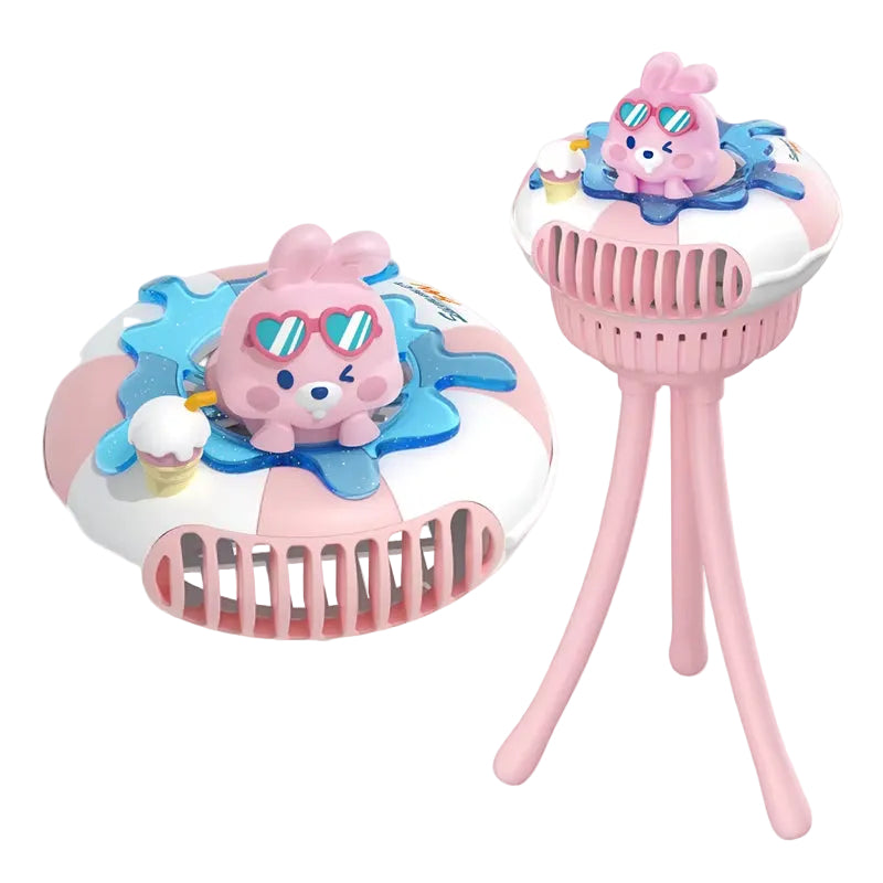 Baby Stroller Fan Mini Portable Outdoor Fan USB 3 Speed Flexible Octopus Fan Tripod Clip on Handheld Fan for Stroller Crib