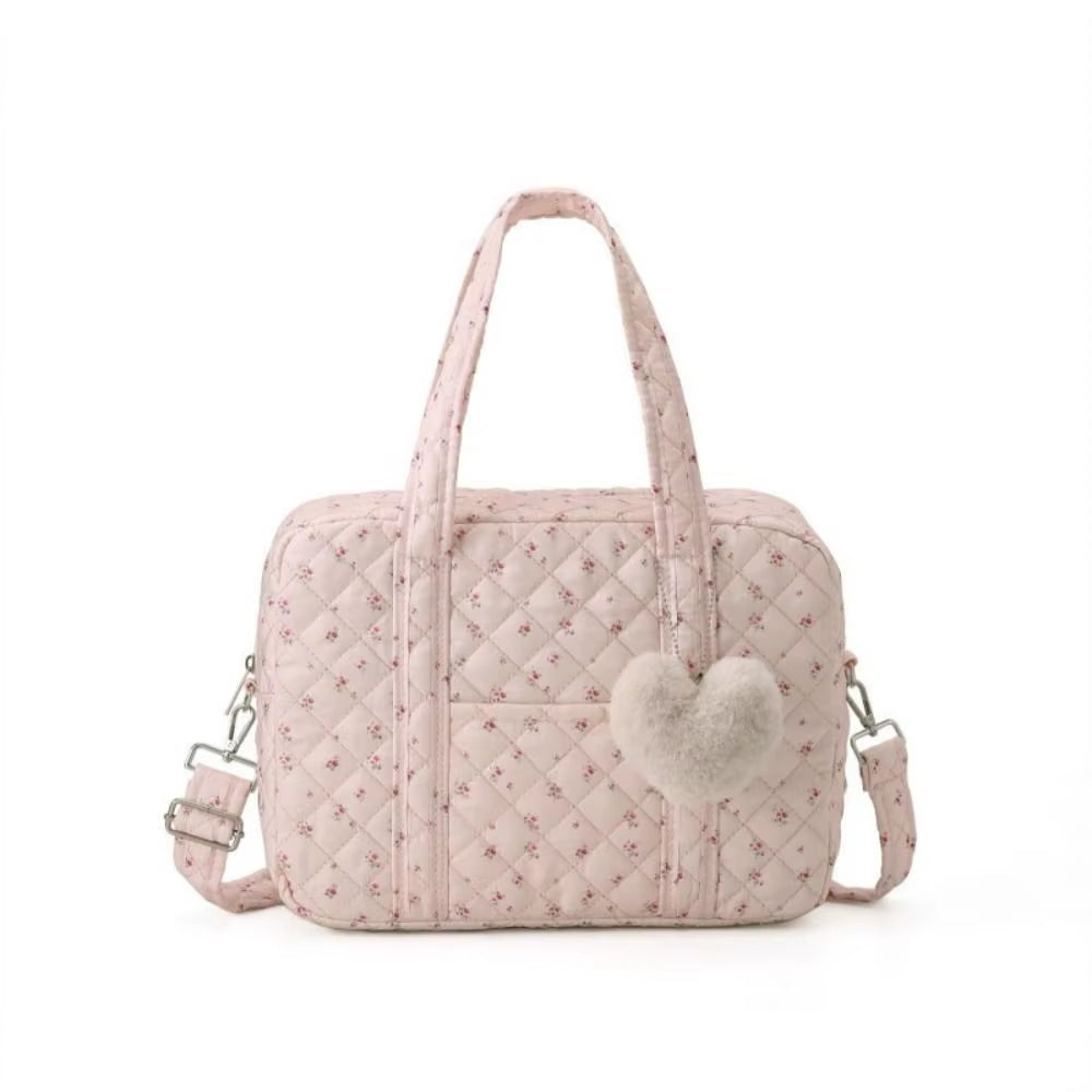Travel Essentials Multifunctional Baby Diaper Bag Crossbody Large Capacity Mommy Bag Flower Baby Nappy Bag for Mother Kids